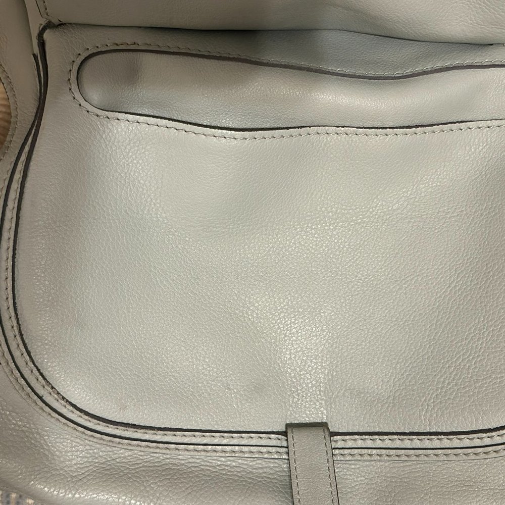Chloe Marcie Medium Leather Handbag - Blue - Picture 9 of 9